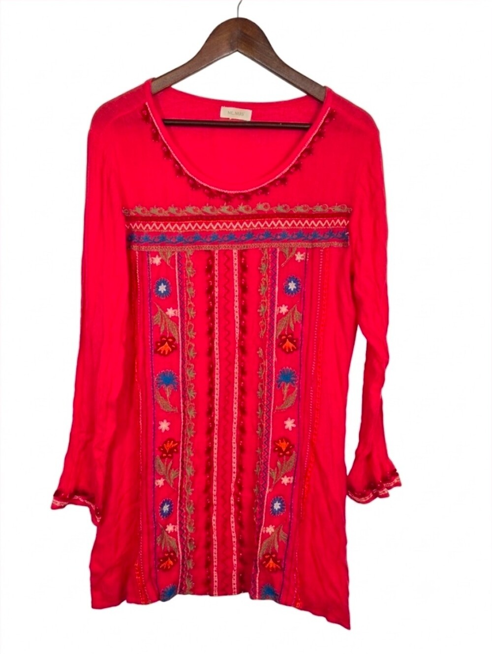 Velzera long sleeve embroidery dress